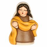 THUN - Bruine keramische handelaar, 5,4 x 4,3 cm, hoogte 7,9 cm, collectie klassieke wieg
