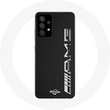 Maniacase Hoesje voor Samsung Galaxy A13 5G Amg Logo Carbon Textuur