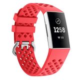 Fitbit Charge - siliconen sportarmband rood