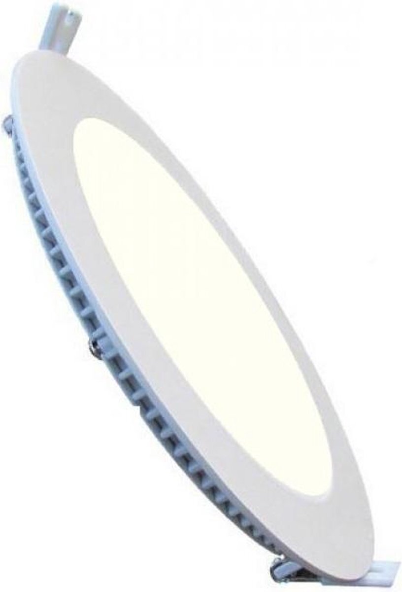 Qualu LED Downlight Slim - Inbouw Rond 3W - Dimbaar - Natuurlijk Wit 4200K - Mat Wit Aluminium - Ø83mm