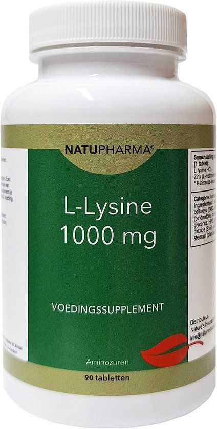 Natupharma L-Lysine 1000 mg 90 tabletten