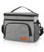 Windfromort Kleine Koeltas - Mini Koeltas 9L, Compact, Geïsoleerd, Perfect voor Onderweg, Werk, Reizen, Picknick (26 x 17 x 20 cm) (Grijs)