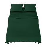 Dreamzie Beddengoedset 180x200 cm - 4-delig Microvezel - Groen
