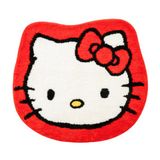 Franco Collectibles Badmat, zachte antislip-mat voor in de badkamer, poly-knit-materiaal, Hello Kitty (officieel gelicentieerd product)