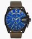 Diesel Mega Chief DZ4401 Horloge - Leer - Bruin - Ø 52 mm