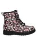 Skechers bottines à fleurs avec semelle à crampons - noir/rose