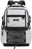 Aoking Unisex Backpack Polyester Vegan Fashion XN2516B Light Grey 34x19x47 cm