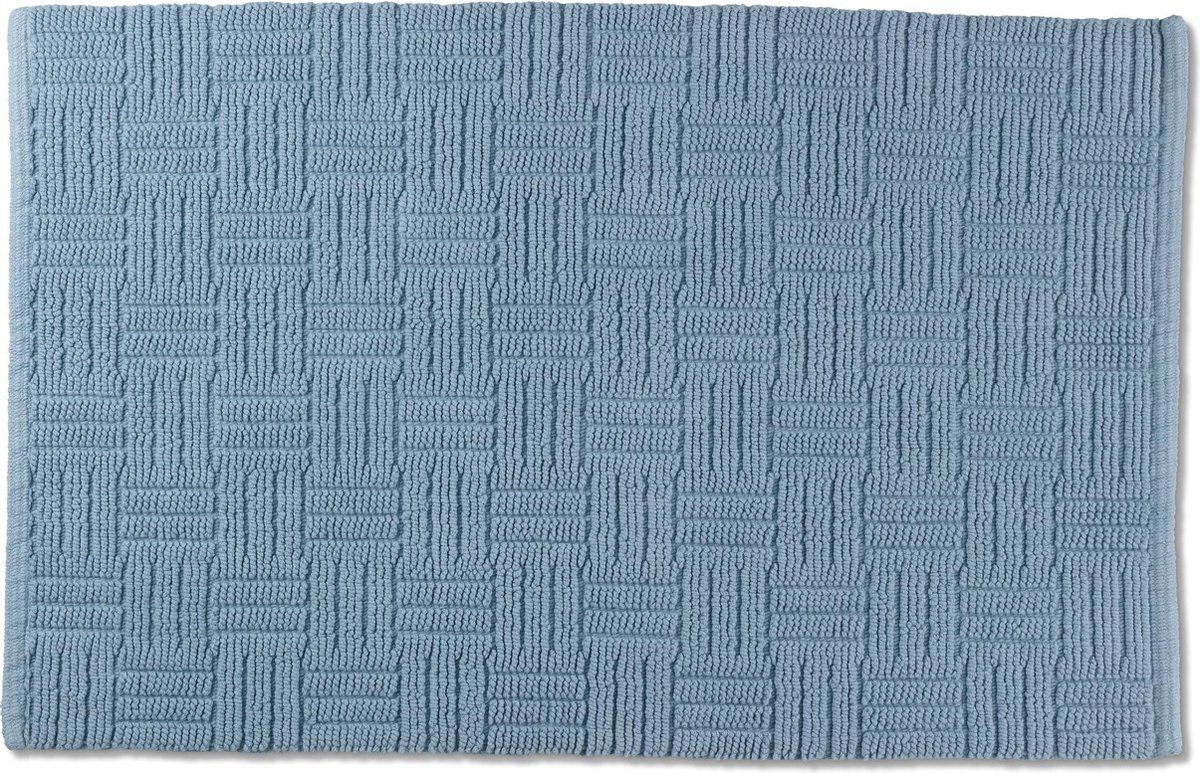 Kela Badmat Leana - 100 x 60 cm - Katoen - Blauw