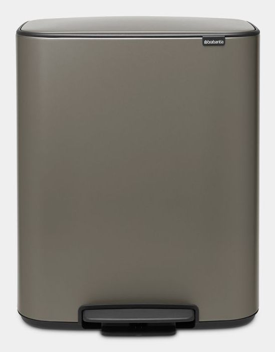 Brabantia Bo Prullenbak - 2 x 30 liter - Platinum