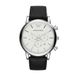 Emporio Armani horloge voor heren, chronograaf uurwerk en 46mm kastmaat met roestvrij staal, lederen of siliconen bandGebroken wit en zilvertintGebroken wit en zilvertint