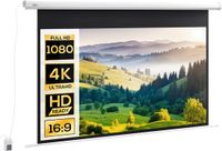 HOMCOM Projectiescherm Kunststof 215L x 8B x 140H cm Wit