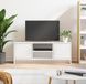 Maison Exclusive - Meuble TV blanc 102x30x37,5 cm Matériau dérivé du bois