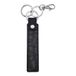 Sleutelhanger Roma Sleutelhanger Saffiano Slim Zwart Leer Klassiek