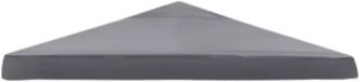 Happiq Tente de réception toit Fioren gris - 3x3m