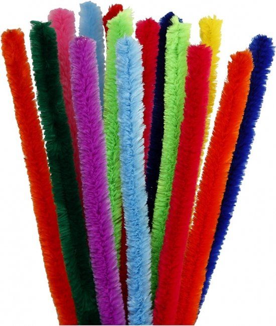 Chenille Draad - 30 stuks - Multi-kleur - 30 cm - Buig Draad - Merkloos