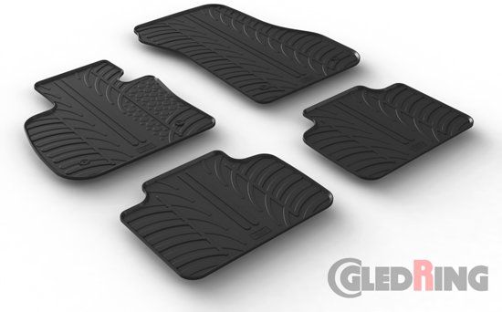 Gledring Rubbermatten BMW 2-Serie F45 Active Tourer 2014- (T profiel 4-delig + montageclips)