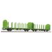 Liliput L235245 N houten transporteenheid, Laps 565, dB AG, EP.VI.