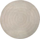 LABEL51 Agra Vloerkleed - Bruin - Polyester - 200x200 cm - Rond