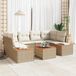 Maison Exclusive - Salon de jardin, 7 pièces, en résine tressée beige