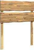 vidaXL Live Edge Hoofdbord ROSTOCK Wit 80 cm Massief Acaciahout