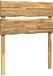 vidaXL Live Edge Hoofdbord ROSTOCK Wit 80 cm Massief Acaciahout