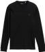 Tom Tailor Chemise basique à manches longues en coton - Taille L - Noir