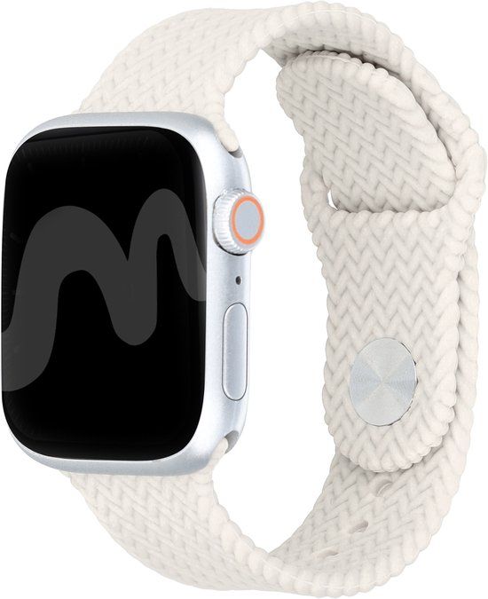 imoshion Siliconen geweven bandje voor Apple Watch 38/40/41/42 mm - Sterrenlicht