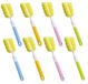 Bouteille éponge - Brosse à biberon avec manche long - Set de 8 - PP antidérapant