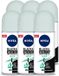 Nivea Black & White Invisible Active Déodorant Roller 50 ml - 6 pièces