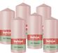 Bolsius Gladde Stompkaarsen Roze 6 Stuks 13 cm