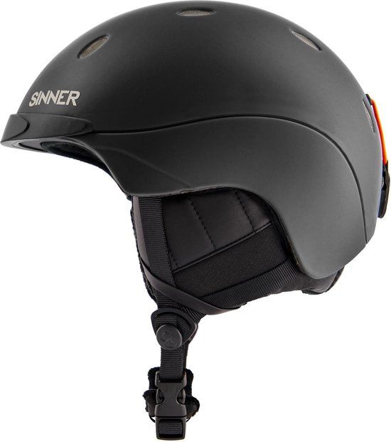 Sinner Titan Skihelm - Zwart - Maat S (52-54 cm)