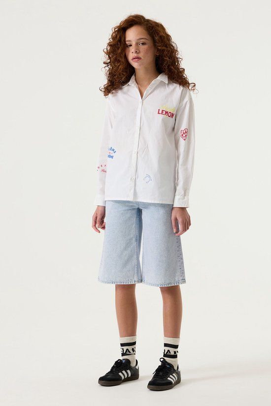 Garcia Meisjes Effen Shorts Blauw
