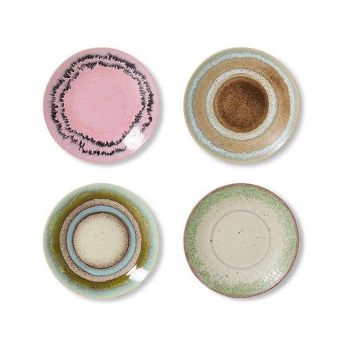 HKLIVING schotel 70s (set van 4)