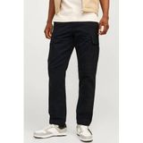 JACK & JONES PANTS STUDIO relaxed cargobroek zwart