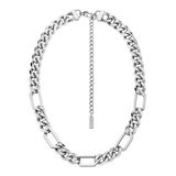 Diesel D LOGO Heren Collier - Zilverkleurig