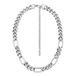 Diesel D LOGO Heren Collier - Zilverkleurig
