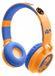 Naruto Casque enfant sans fil et filaire, pliable, Bluetooth 5.3, microphone, fente pour carte SD, limiteur de volume 85 dB, bleu