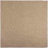 vidaXL Binnen- en buitentapijt AGIRA Naturel 200 x 200 cm Polyester