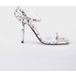Moschino Tina Sandales en cuir de veau imprimé python gris