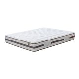 Kuo Dream ECO NATUR pocketveringmatras, natuurlijke bekleding van katoen en bamboe, rugleuning van latex, 90 x 180 cm, beige