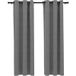 Vidaxl Rideaux Occultants Et Anneaux 2 Pcs Gris 94x241 Cm Velours
