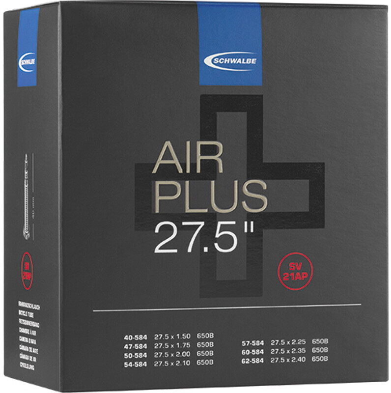 Schwalbe SV 21AP Air Plus, uniseks, voor volwassenen, zwart, 27 inch