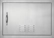 VEVOR Porte d'accès pour grill, 610 x 432 mm, Inox, Argent