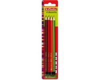 Herlitz Scolair potloden H/HB/B/2B 4 st.