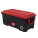 SUNDIS Locker, opbergbox met clip-on deksel, wielen, 75L, stapelbaar