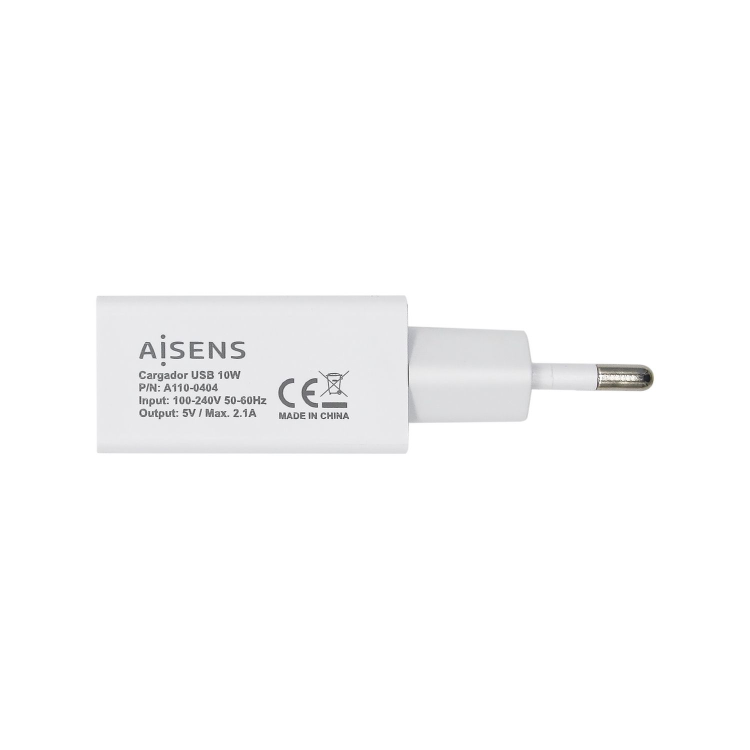 AISENS A110-0404 - USB-oplader - 10W - Wit