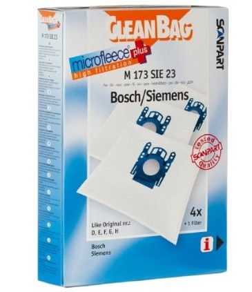 CleanBag M 173 SIE 23 Stofzuigerzakken - 4 stuks - Bosch / Siemens