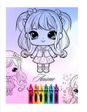 Anime Coloring Book