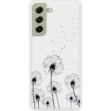 Pissenlits Noir Bedrukt siliconen hoesje compatibel met Galaxy S21 FE