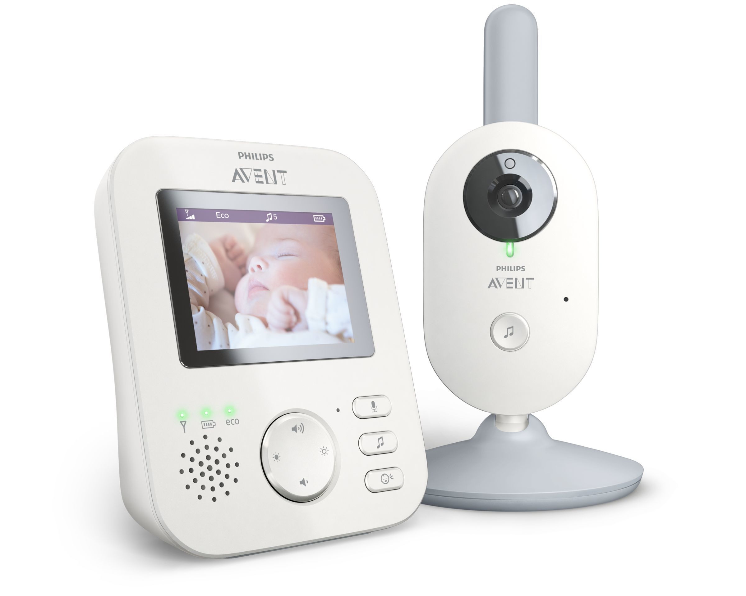 Philips Avent SCD833/01 Babyfoon - Digitale Video Babyfoon met Camera - Wit